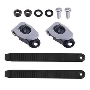 BOXOB 2pcs 스노보드 발목 사다리 스트랩 바인딩 교체용 블랙 버클, 스키 고탄성 내구성 있는 부품 애호가용