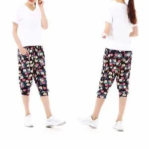 쿨팬츠 아이스바지 냉감 여성용 7부 아이스 쿨바지 FREE 빅로즈