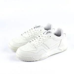 [하프클럽/데상트]데상트 공용 드리블 V2 레트로 스니커즈 화이트 SP123LSN15