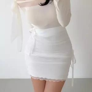 [신세계라이브쇼핑][옷자락] 여자 시스루 레이어드 사이드 스트랩 미니 스커트