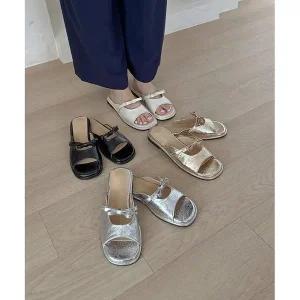 여성슬리퍼 슬리퍼 스틸레토 하이힐 샌들 로퍼 뮬 (WEF05BD)