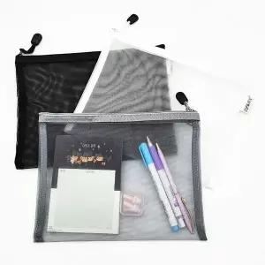 [하프클럽/]A5 메쉬 파우치 예쁜파우치 이너백 망사파우치 비치파