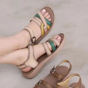 스트랩 여자끈샌들 끈샌들 가을 가을신상 플랫 앵글 (WEF0969)