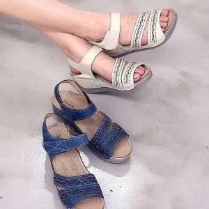 빅사이즈 샌들 샌들신발 가을신상 앵글 패션샌들 힐 (WEF0975)