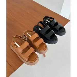 가을신상 스트랩샌들 슈즈 패션샌들 앵글 스트랩 힐 (WEF0943)