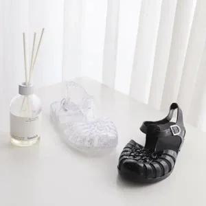 슬리퍼 앵글 스트랩샌들 빅사이즈 스트랩 플랫 가을 (WEF09C0)