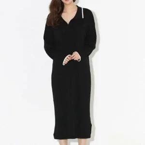 [하프클럽/셀러허브_여성트랜드패션]Rly 루즈핏원피스 니트 카라 SD220413- 오