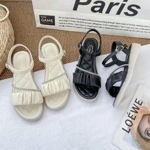 샌들신발 패션샌들 끈샌들 웨지 슬리퍼 가을 힐 슈즈 (WEF09D6)