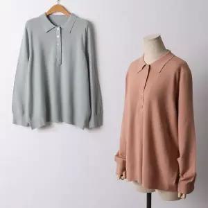 [하프클럽/]빅사이즈 512 데일리카라루즈티셔츠 DAPF539