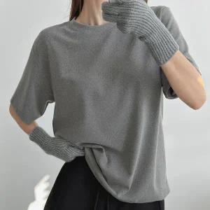 [하프클럽/]빅사이즈 512 베이직기모반팔티셔츠 DMAV803