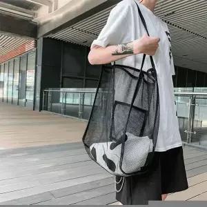 [하프클럽/]빅사이즈 망사비치백