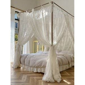 침대커튼 캐노피 모기장 커튼 스탠드 일체형 프레임