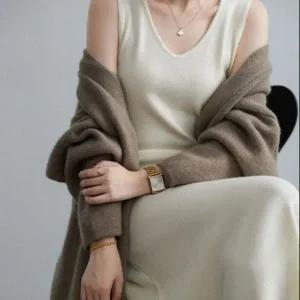 [하프클럽/]모직느낌 인기 나시 슬림드레스 롱원피스 감성 롱드레