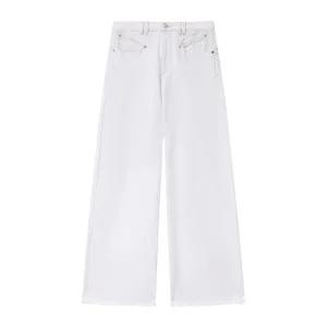 이자벨마랑 하이웨이스트 와이드 버튼 플라이 진 PA0052FBD1H02I 20WH