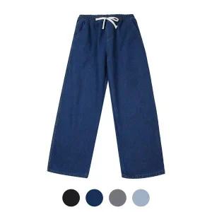 [하프클럽/]기모안감 와이드핏 이지 밴딩 데님 4컬러 SR-JEK-2003