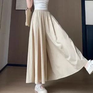 [하프클럽/셀러허브_여성트랜드패션]ONM LND 여성 쿨링 롱와이드 플레어 치마