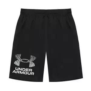 [하프클럽/] UA 테크 로고 여성 아동 주니어 트레이닝 반바지 팬츠 블랙 138333