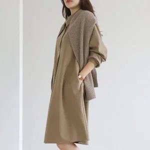 [하프클럽/]빅사이즈 511 셀리카라무지원피스 DWBT436