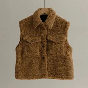 [하프클럽/]웨드 뽀글이 포켓 베스트