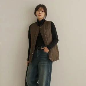 [하프클럽/]리처 라운드 누빔 베스트