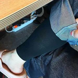 [하프클럽/]압박 밴드 검정색 다리 스타킹 종아리