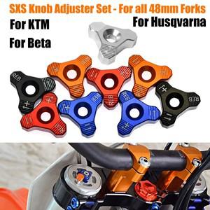 오토바이 CNC WP 48MM 프론트 포크 노브 조절기 KTM SX SXF EXC XCW 125 250 350 400 450 Supermoto SMC En