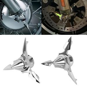 오토바이 크롬 블랙 해골 스펀 블레이드 액슬 캡 커버 Harley Sportster Dyna Softail V-Rod Custom 용 프