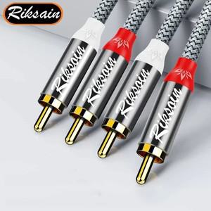 APC RCA 케이블 2-RCA 남성-2-RCA 남성 서브우퍼 오디오 HDTV 홈 시어터 콘솔 DVD 플레이어 등을 위한 Aux