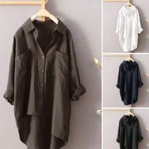 [하프클럽/]롱셔츠 셔츠블라우스 F005065 루즈핏