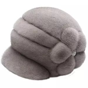 여성 밍크 모자 벙거지 겨울 모피 선물 중년