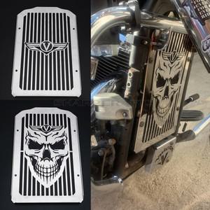 KAWASAKI Vulcan 900 VN900 Classic LT Custom 2006- 오토바이 부품 스틸 라디에이터 커버 베젤 그릴 가드