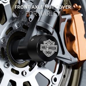 오토바이 해골 프론트 액슬 너트 커버 캡은 Harley Sportster XL Softail Touring Road Street Glide Dyna