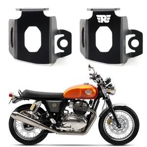 로얄 엔필드 인터셉터 650 CNC 알루미늄 오토바이 액세서리 리어 브레이크 액 리저버 가드 커버 보호대