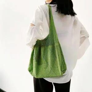 [하프클럽/]비치 그물 숄더백