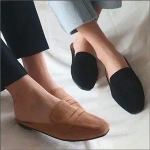 인기상품 정장 여자 정장 캐주얼 뮬슬리퍼 블로퍼 플랫슈즈 스타일 [WFLAIIT_251215]