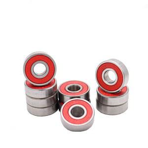 10pcs 608 2RS 8x22x7mm 레드 스케이트보드 휠 ABEC-9 미니어처 샤프트 도구 스케이트 스쿠터 스틸 베어링 고성능 롤러