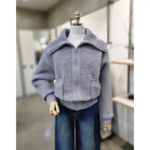 [갤러리아] ABFZ 하이넥 골지믹스 부클 가디건(ABA1HY46)