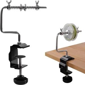 실라논 낚싯줄 스풀러 조절 가능 와인더 기계 휴대용 안정 릴 회전 주조 릴을 위한 클램프 스풀링 스테이션