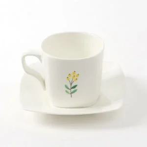 수채화 무늬 도자기 커피 머그잔 찻잔