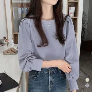 [하프클럽/]블라우스 핀턱 캐주얼