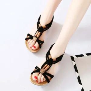 스트랩 비치 샌들 플랫 가벼운 뒷밴딩 여름슈즈