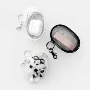 [하프클럽/]투명 베이직 pvc 미니 키링 올데이