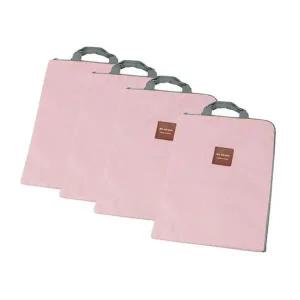 [하프클럽/]A4파우치 4개입 핑크 캔버스 심플