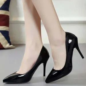 여성 펌프스 하이힐 스틸레토 애나멜 킬힐 10.5cm
