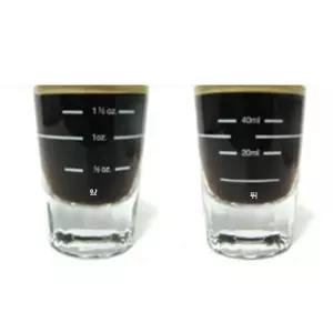 바리스타용 에스프레소 이중유리샷잔(3눈금)/1개