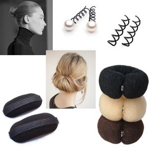 똥머리밴드 스크류핀 올림머리 돌돌핀 업스타일장식