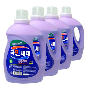 국민세제 고농축 진한겔 액체세제 3Lx4개