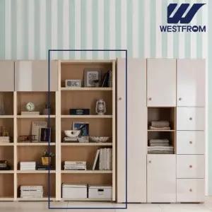 웨스트프롬 모던와플 하이글로시도어 800 5단책장   크림화이트