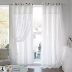 디망쉬 암막+레이스커튼 긴창 4장세트