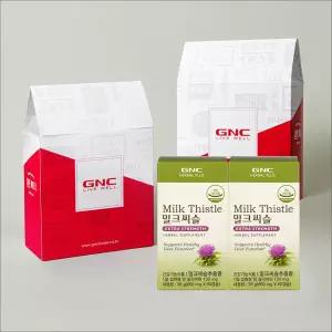 [선물박스] GNC 밀크씨슬 600mg (60캡슐)30일분 x 2개 선물세트